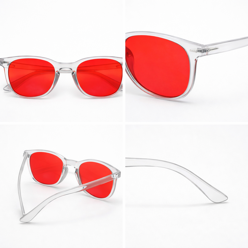 RL-01 Red Lens Glasses - Nattlinser