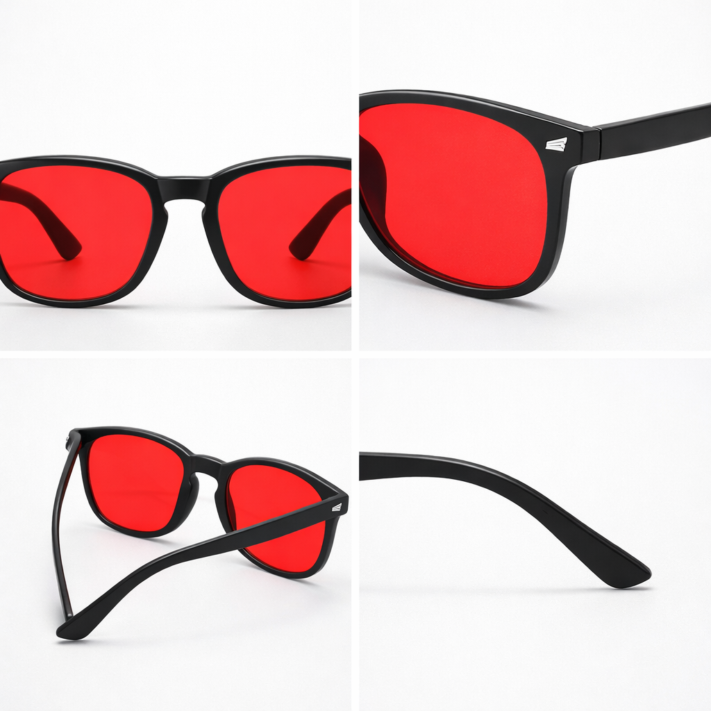 RL-01 Red Lens Glasses - Nattlinser